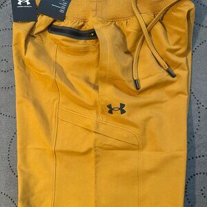 UNDER ARMOUR ELITE SPORTSTYLE CARGO YELLOW OCHRE SHORTS SIZE 2XL XL L M MEN $90